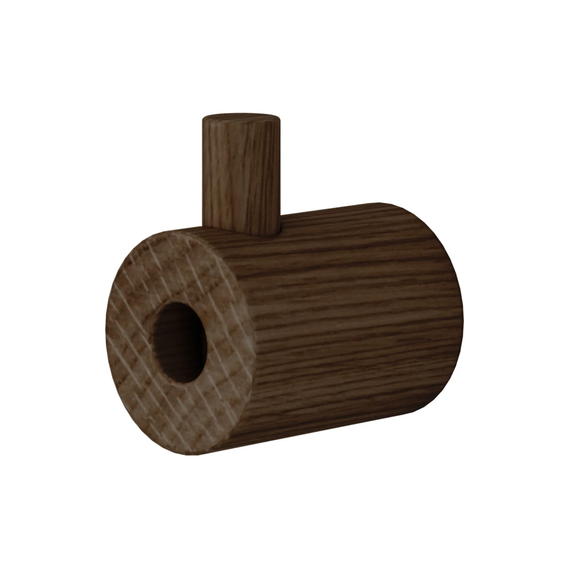 Wooden Wall Hook, smoked oak