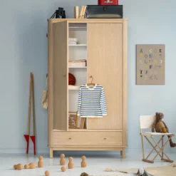 Wood klædeskab 2 døre, eg