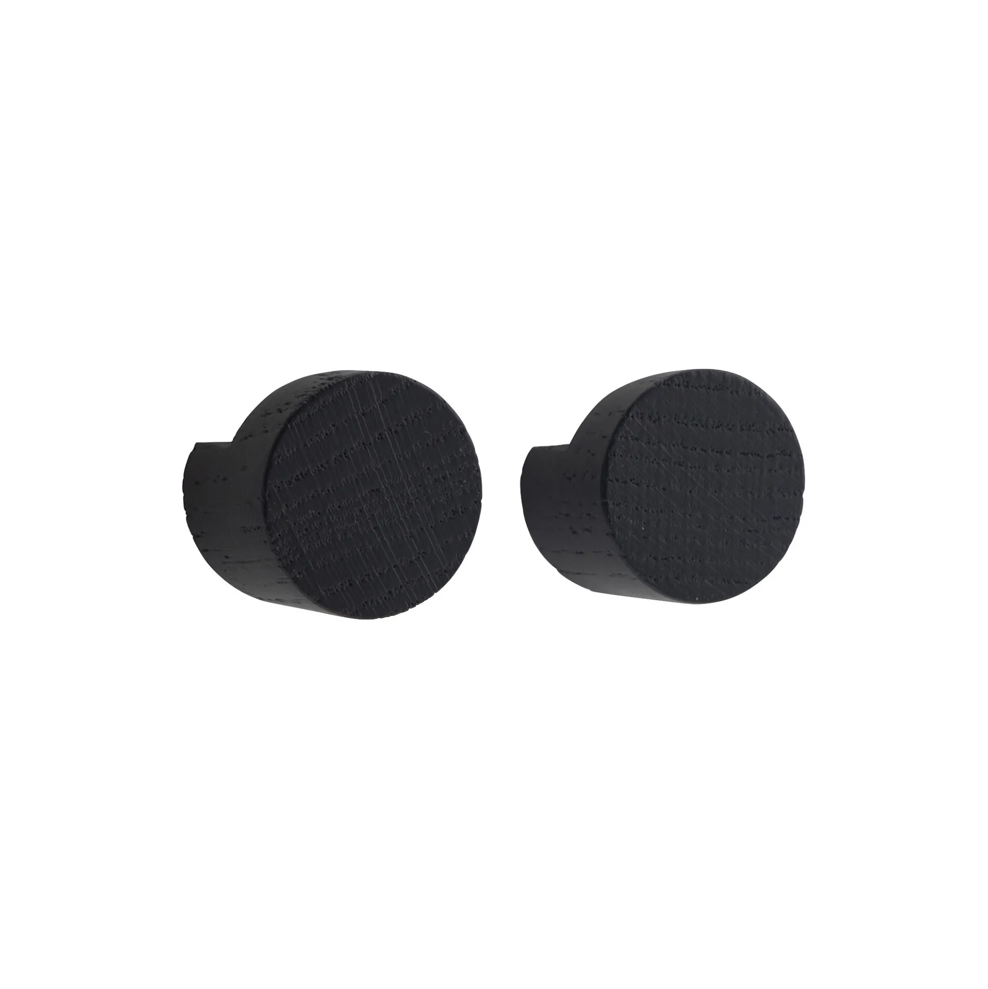 Wood Knot Small 2 stk., black