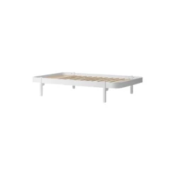Wood lounger seng 120 cm, hvid
