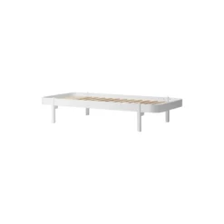 Wood lounger seng 90 cm, hvid