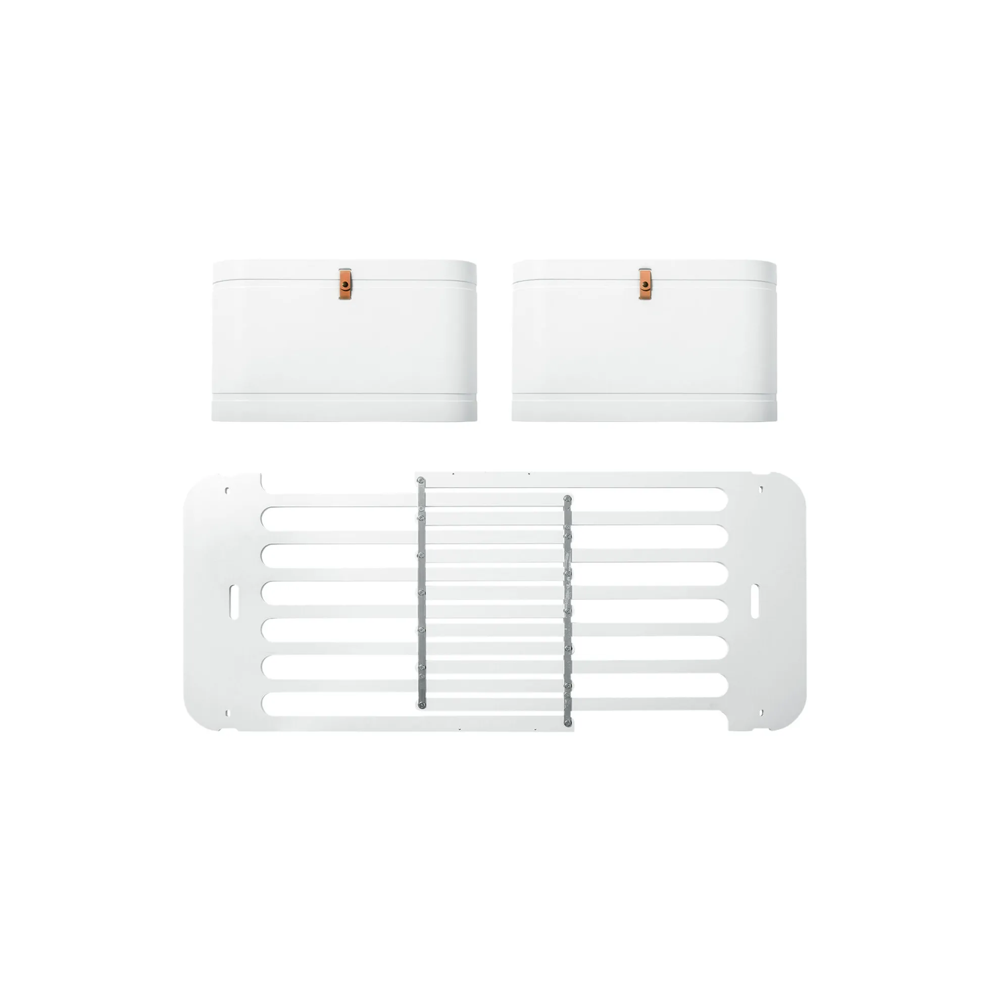Wood Mini+ søskende kit (tillæg til Mini+ tremmeseng inkl. junior kit, hvid/eg & hvid)