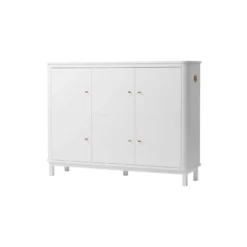 Wood multiskab 3 døre, hvid