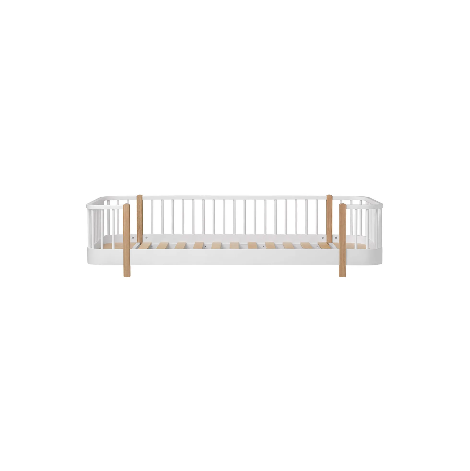 Wood Original gulvseng, hvid/eg