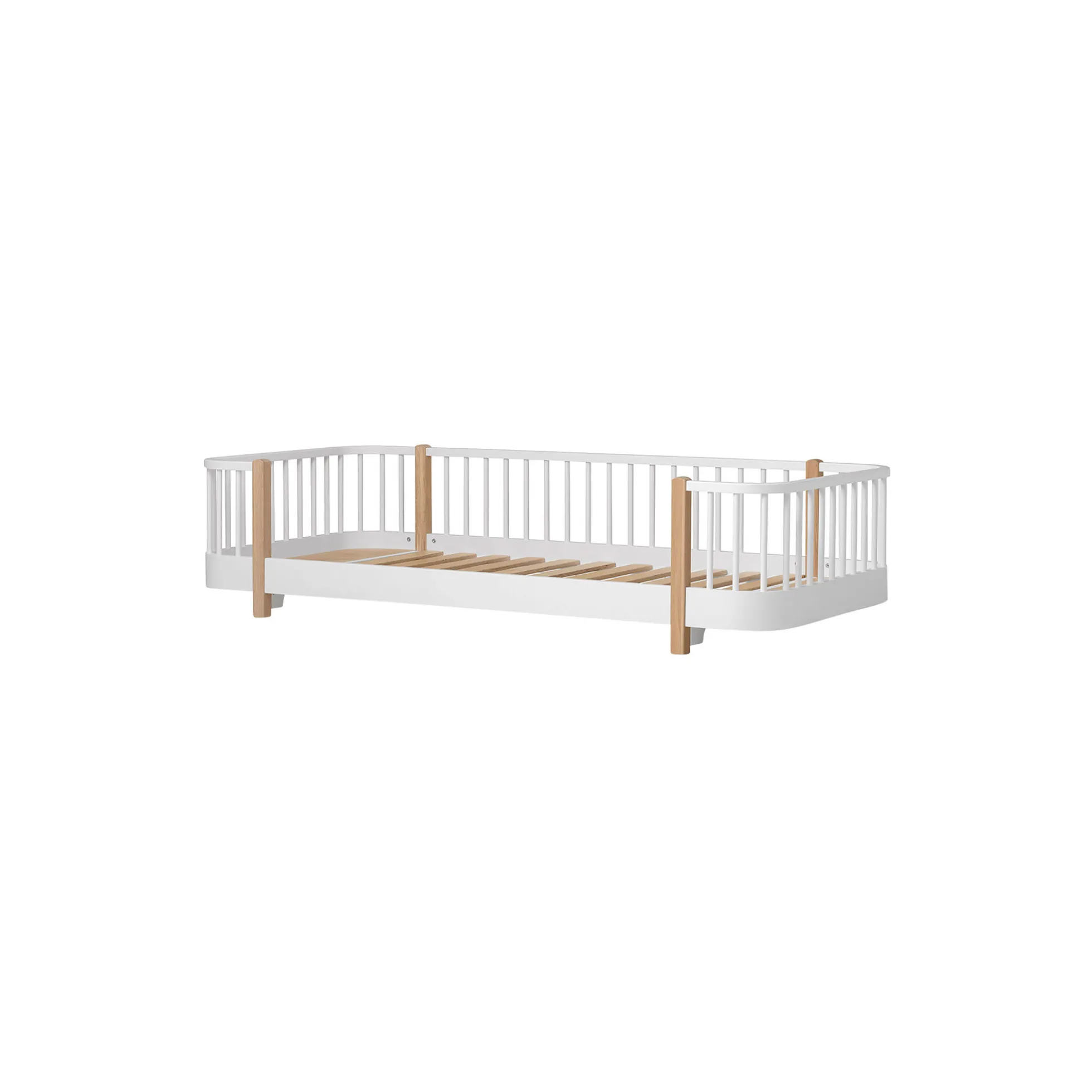Wood Original gulvseng, hvid/eg