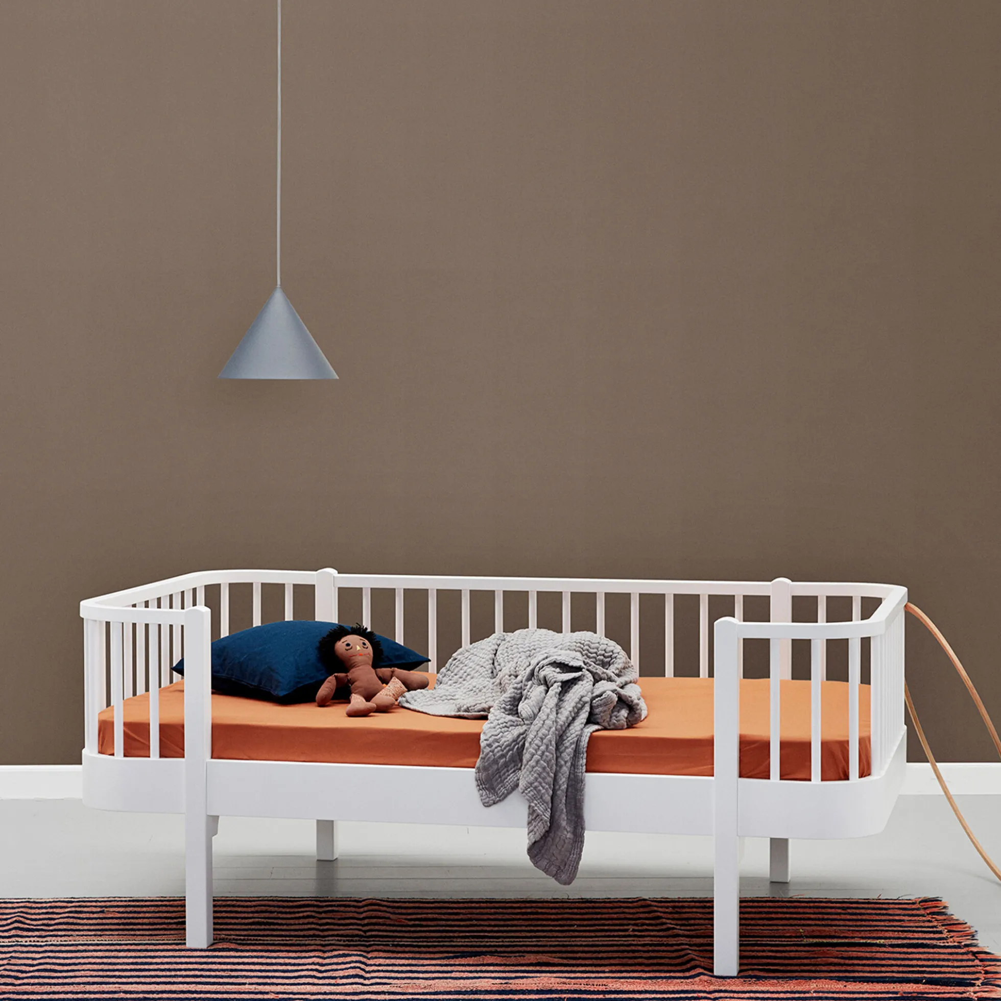 Wood Original junior sofaseng 90x160cm, hvid