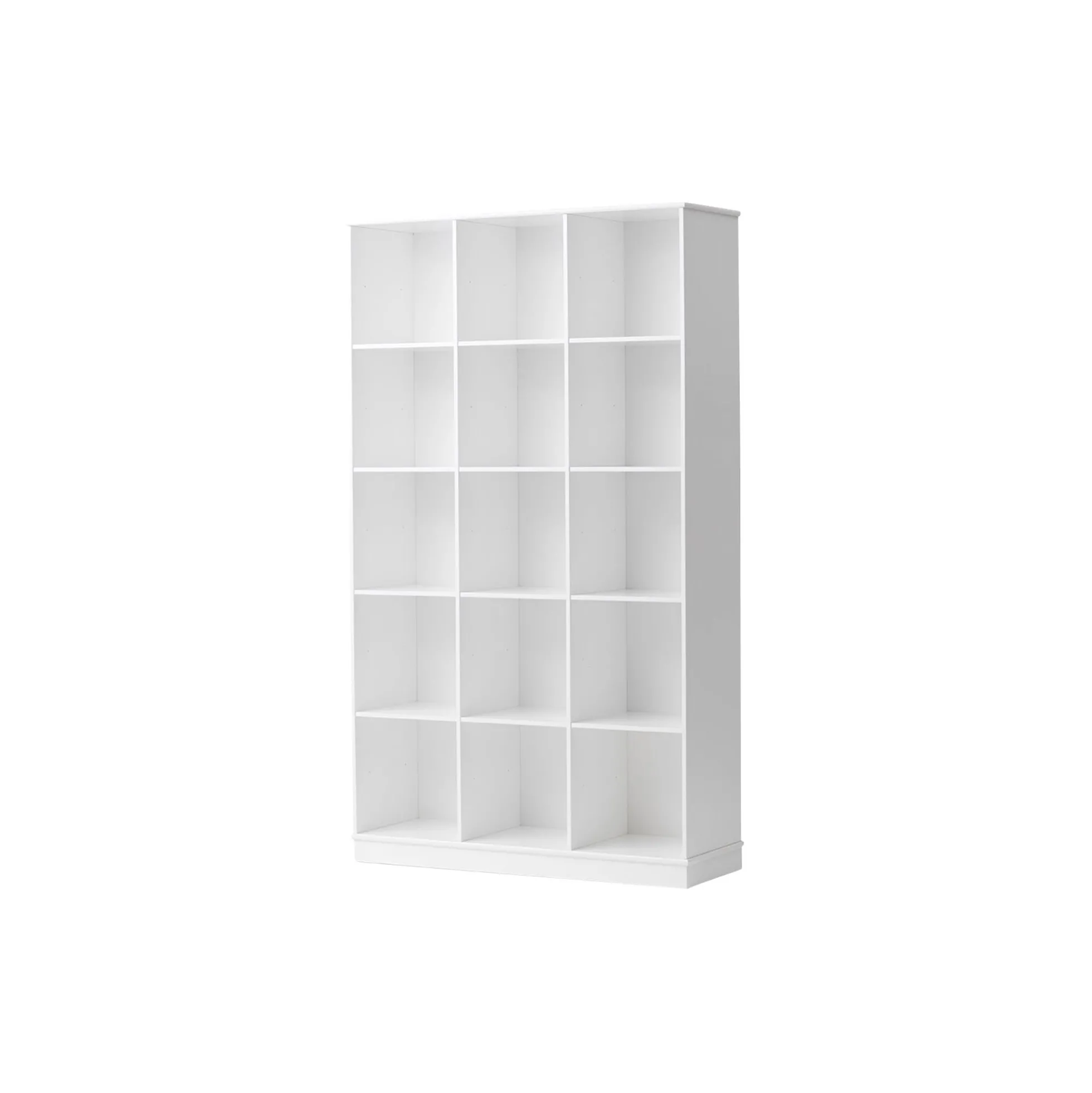 Wood reol 3x5 lodret med sokkel