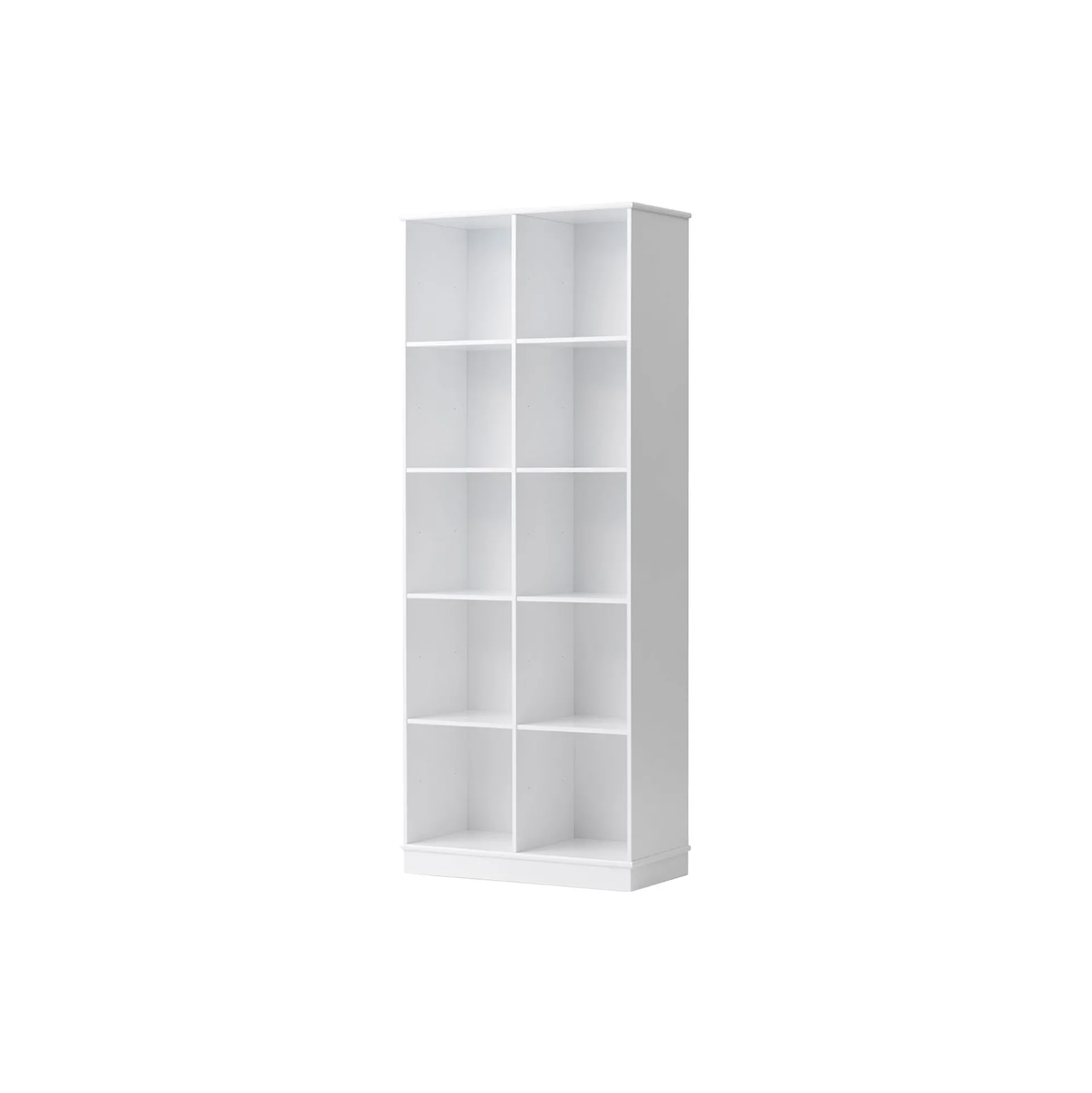 Wood reol 2x5 lodret med sokkel