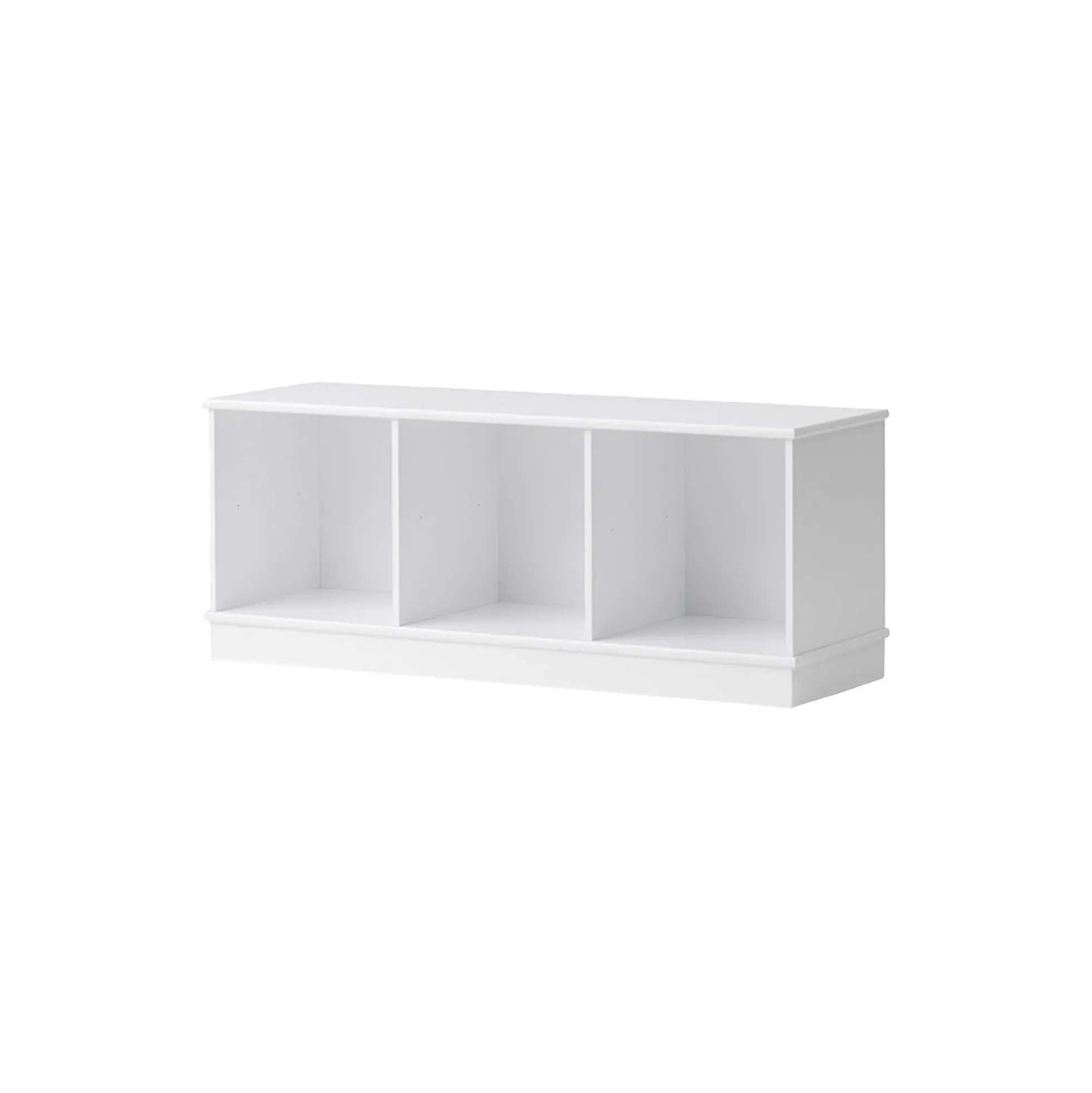 Wood reol 3x1 vandret med sokkel