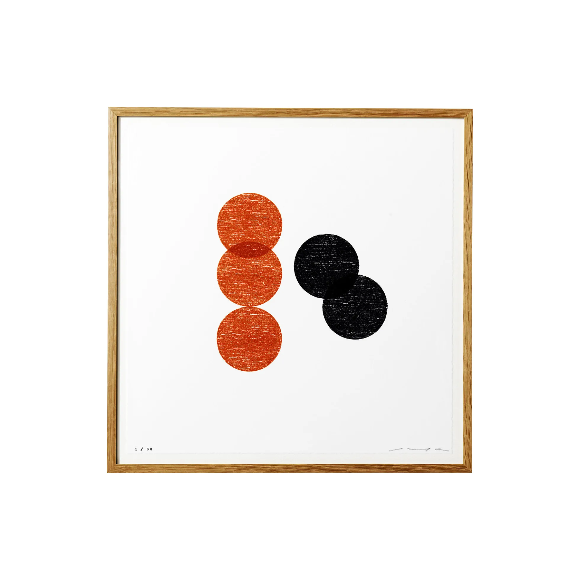 WOOD WORKS 4 black & red print