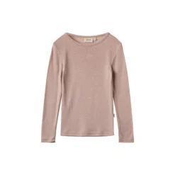 Wool T-Shirt L/S Alfie, 1135 dry rose