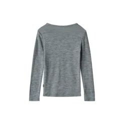 Wool T-Shirt L/S Alfie, 0224 melange grey