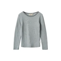 Wool T-Shirt L/S Alfie, 1433 navy stripe