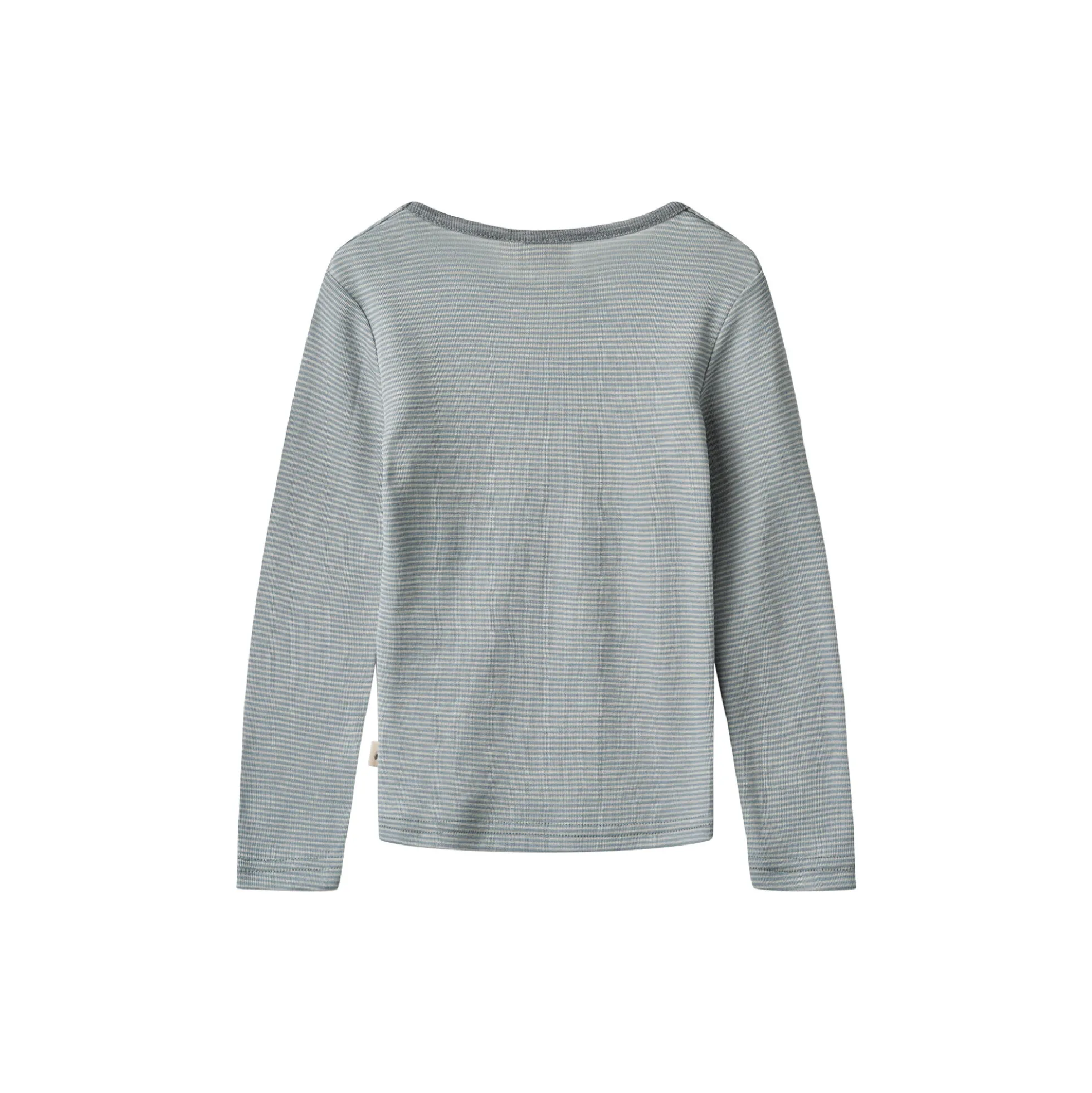 Wool T-Shirt L/S Alfie, 1433 navy stripe