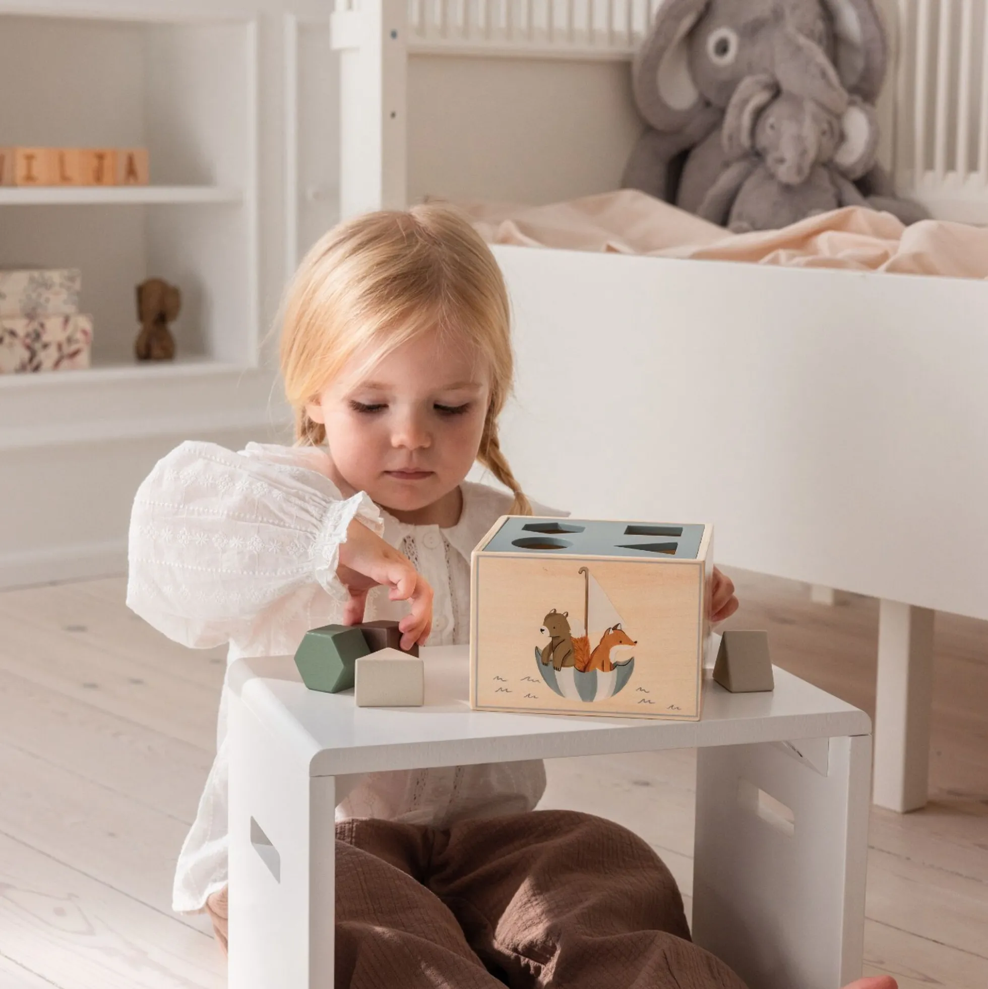 World of Sebra puttekasse, beige