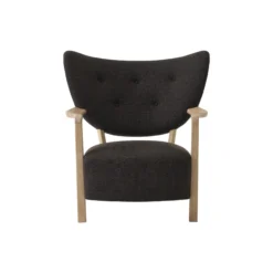 Wulff ATD2 Lounge Chair and ATD3 Pouf, hallingdal 376/oiled oak