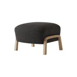 Wulff ATD2 Lounge Chair and ATD3 Pouf, hallingdal 376/oiled oak
