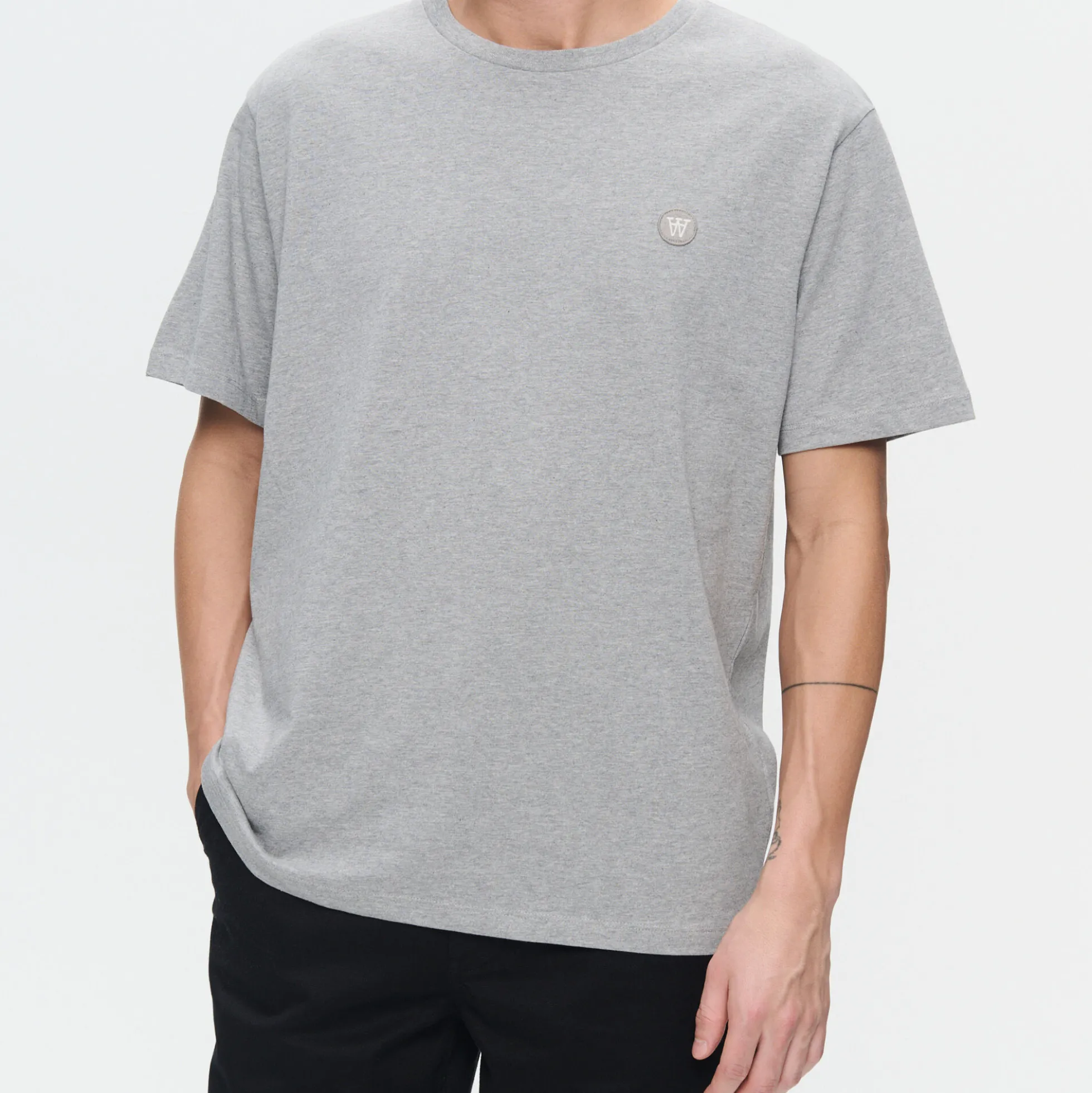 WWAce T-shirt, light melang grey