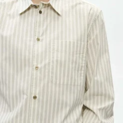 WWAdrian shirt, silver birch stripe