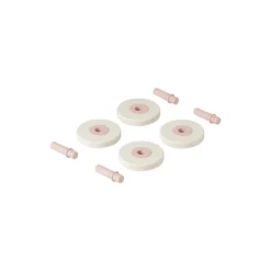4 x skumhjul, sand grey/soft rose