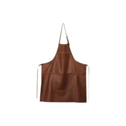 Zipper læderforklæde, classic brown