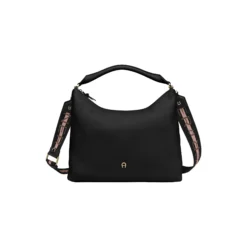 Zita Hobo Bag M, black coloured