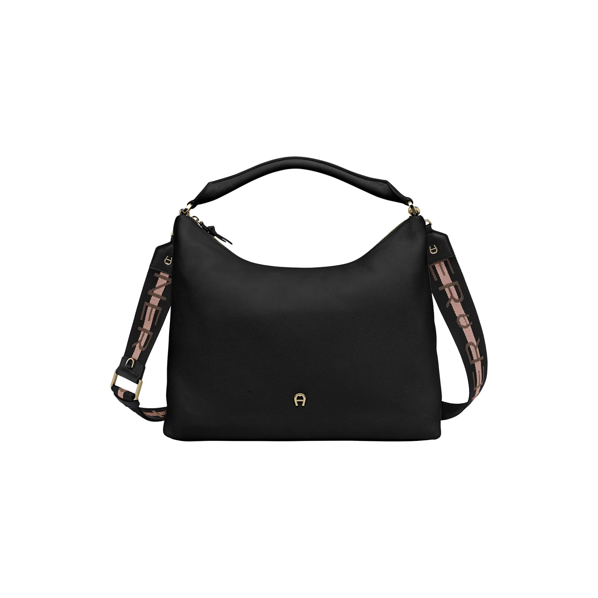 Zita Hobo Bag M, black coloured